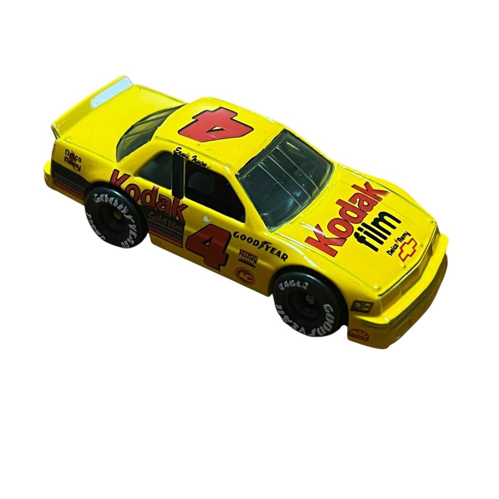 Vintage 1990 Matchbox Ernie Irvan Kodak #4 Yellow Chevy Lumina NASCAR Diecast